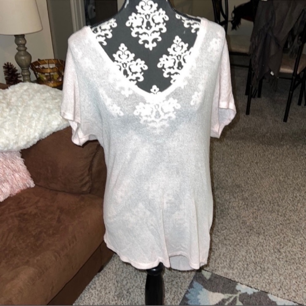 Express high low pink shirt